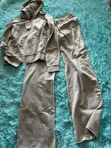 gray Hale Bob Los Angeles sweatsuit NWT M set - Picture 1 of 15
