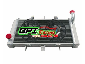 For 2007-2009 2008 Kawasaki Z1000 /2007-2011 Z750 Aluminum Alloy Radiator + Fans - Picture 1 of 7