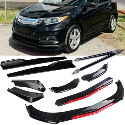 For Honda HR-V 2016-2024 Front Rear Bumper Lip Spoiler+Splitter Body Kits G N Foto 1 de 4