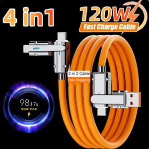 120W Super Fast Charging Cable USB C To Type-C Speedy Charger Wire Data Cord - Picture 1 of 14