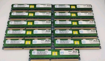 NANYA 88GB (11x8GB) NT8GC72B4NB1NK-CG 2RX4 PC3-10600R ECC REG 1333MHZ Memory - Image 1 of 2