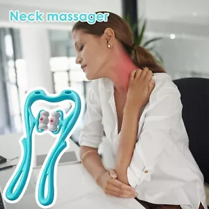 Nackenmassagegerät Therapie Nacken und Schulter Dual Trigger Point Roller Stressabbau - Bild 1 von 5