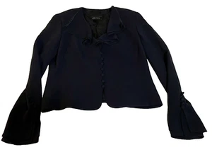 Escada Women's EU Size 40 Black Flouncy Dressy Stylish Blazer Germany Formal - Picture 1 of 6