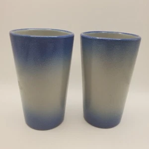Topferei Maurer Keramik Pottery blau ombre Becher Tassen Vase Frankfurt Germany -2 - Bild 1 von 16