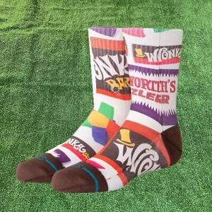 Stance Junior Willy Wonka & The Chocolate Factory Crew Casual Socks Size M NEW - Picture 1 of 12
