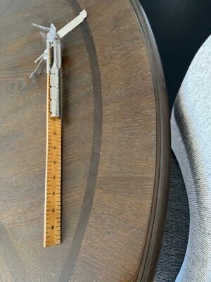 Vintage David Traum Co Skirt Hem Ruler Marker Tool Tailor Sewing Seamstress - Image 1 of 4