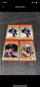 Jack Lambert x2, Tom Landry, Bob St. Clair 4 card lot - Picture 1 of 1