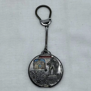 VTG Innsbruck Austria Souvenir Keychain Rotating Mini Views Key Ring RARE Find - Picture 1 of 6