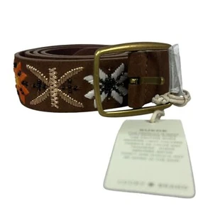 Lucky Brand Women's Size Medium Garden Floral Embroidered Belt NWT - Picture 1 of 7