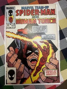 VINTAGE 1984 MARVEL COMICS TEAM UP #147 SPIDERMAN HUMAN TORCH FIRST PRINT COPPER - Picture 1 of 11