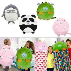 160x60cm Large Happy Nappers Kids Sleeping Bag Pillow Stuffed Toy Warm Blanket - Picture 1 of 19