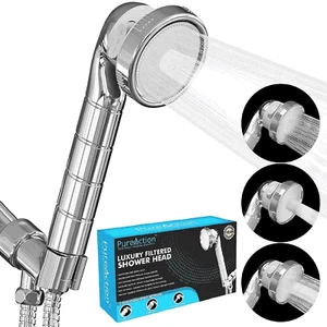 Luxury Filtered Shower Head with Handheld Hose Hard Water Softener High Pressure - Picture 1 of 5