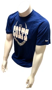Nike Dri Fit Men's Indianapolis Colts Football Blue Short Sleeve Shirt NFL - Picture 1 of 2
