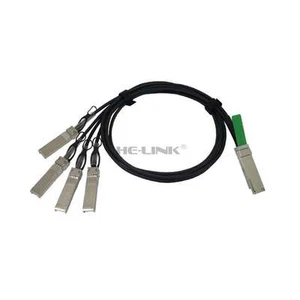 Q+BC0001-S+ 1m MikroTik Compatible 40G QSFP+ to 4x10G SFP+ DAC Cable - Picture 1 of 1