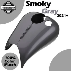 Cubierta de tanque estirada gris ahumado para más de 21 Harley Advanblack Street Road Glide - Imagen 1 de 7