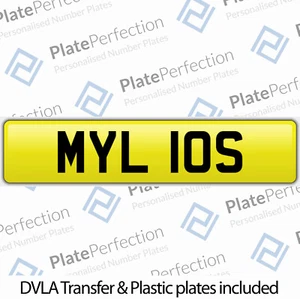 MATRÍCULA PRIVADA MYL 10S MUY RARA MYLO MYLOS QUERIDA REGISTRO DVLA - Imagen 1 de 1
