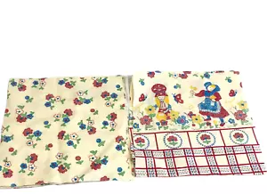 8 Vintage Quilt Block Cut Pieces 10 in Square Shapes Cotton Fabric Dutch Farm - Picture 1 of 9