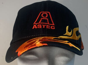 ASTEC Flame Phoenix Burners Hat Strap Back Off Center Bill Rare See Photos