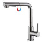 Convenient Pull Out Sprayer Kitchen Faucet Anti Sag Design Easy to Clean