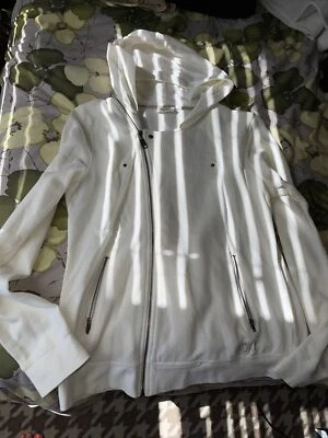 Roxy Gray Zip Up Hoodie Women's Sz Large Cotton - Image 1 of 4