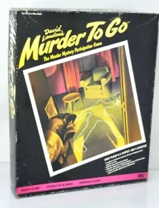 MURDER TO GO David Landau Mystery Board Game Ideal #24486 1985 Vintage - Picture 1 of 2