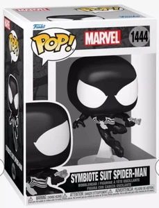 FUNKO POP SPIDER-MAN SYMBIOTE SUIT #1444 NEW HARD TO FIND BLACK/WHITE SPIDERMAN - Picture 1 of 1