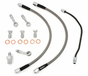 Stainless Steel Brake Line Kit w/Brake Pipe - Clear - Honda CB750K CB750 72-76 - Picture 1 of 1