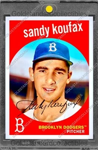 Sandy Koufax RARE TOPPS INVESTMENT CARD SSP DODGERS HALL OF FAME MVP MINT - Picture 1 of 2