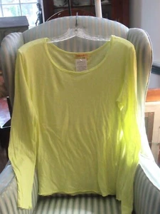 NEU MIT ETIKETT FRISCHE PRODUKTE EINFARBIG BAUMWOLLE VINTAGE SLUB T-T-SHIRT ""GO TO"" IN ZITRONE (XL) - Bild 1 von 4