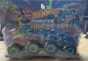 HOT WHEELS MONSTER TRUCKS DEMOLITION DOUBLES MOTOSAURUS & MEGA WREX - Bild 1 von 7