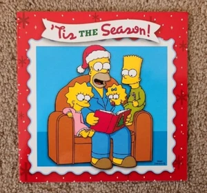 The Simpsons 'Tis The Season' 10 Christmas Cards 2008 - Homer Bedtime Story - Picture 1 of 5
