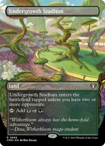 1x - Undergrowth Stadium - Borderless #666 - Commander Masters - NM MTG - Bild 1 von 1