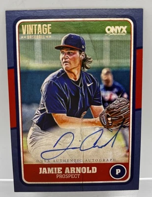 2025 Onyx Vintage Jamie Arnold Auto Blue Border 13/25 - Image 1 of 2