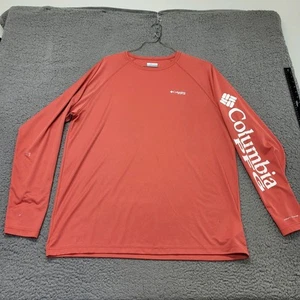 Columbia Terminal Tackle Long Sleeve PFG Fishing Shirt-Men XL-Red Fishing *READ* - Picture 1 of 19