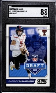 2017 PANINI SCORE DRAFT PATRICK MAHOMES II RC SGC 8 - Foto 1 di 2