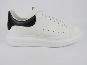 Alexander McQueen Oversized White Black Sneakers Used Eu 45 UK 10.5 US 12 - Imagen 1 de 11