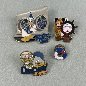 Disney Donald Duck Pins Mickey Discovery Castaway Club Scuba Submarine Diving - Picture 1 of 7