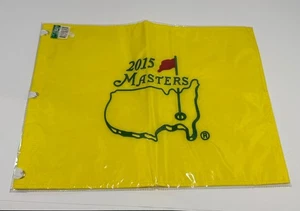 2015 MASTERS Official EMBROIDERED Golf Pin FLAG Sealed  NEW Won By JORDAN SPIETH - Picture 1 of 3