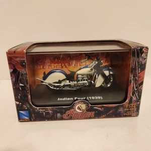 New Ray Indian Four 1939 Motorcycle Miniature New In Box 1:32 Scale Die Cast - Picture 1 of 8