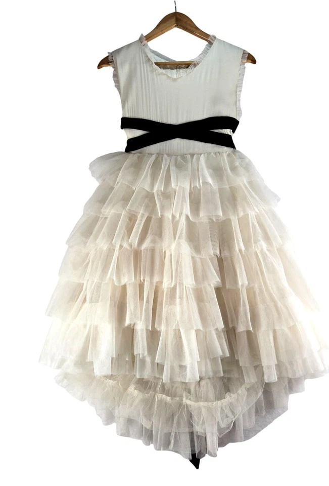 Vestido Enagua Joy Folie Geneva Crema Tuel Juvenil 12 Negro Terciopelo Cinta Mia Joy Foto 1 de 4