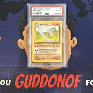 PSA 6 EXCELLENT-MINT 1999 Pokemon Jungle MAROWAK #39 1st Edition Vintage - Picture 1 of 3