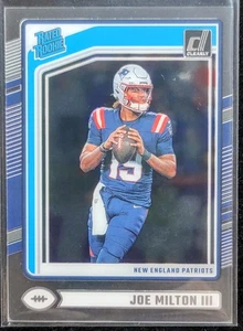 2024 Panini Clearly Donruss Football - Rated Rookie Joe Milton III #97 (RC) - Picture 1 of 2