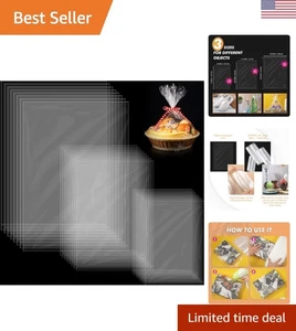 Vielseitige 200 Stück transparente PVC-Schrumpfbeutel - Verpackung Geschenke & Handwerk leicht gemacht - Bild 1 von 9