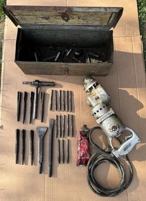 Винтажный электрический молоток Stanley 309-A 310-A со стальным корпусом и битами (S2) - Изображение 1 из 4