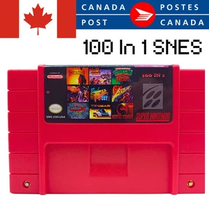 SNES 100 In 1 Cartridge Game Collection Multicart Super Nintendo Red NEW - Bild 1 von 3