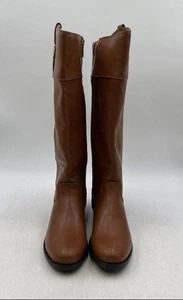 Tommy Hilfiger Womens Shyenne Brown Leather Knee High Riding Boots Size 9.5 M - Picture 1 of 9
