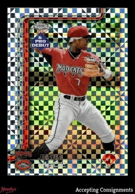 2025 Topps Pro Debut Chrome X-Fractors #PDC39 Jesus Made Rookie MUDCATS - Image 1 of 2