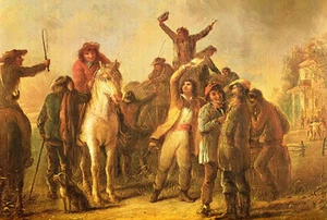 Election Scene Catonsville by Alfred Jacob Miller Horse Back 8x10 Open Edition - Picture 1 of 1