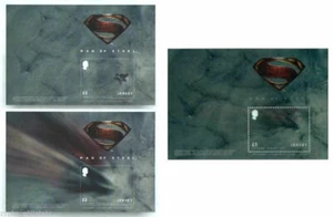 Jersey - " SUPERMAN ~ MAN OF STEEL " 3D Lenticular MNH MS 2013 ! - Picture 1 of 6