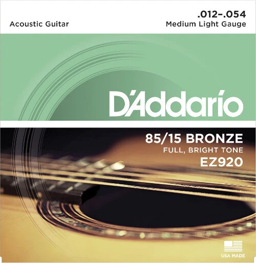D'Addario EZ920 American Bronze - medium/light (012-054) - Saiten Westerngitarre